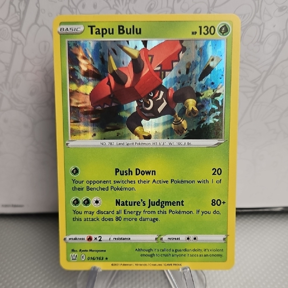 Tapu Bulu 016/163 Pokemon TCG Holo Rare